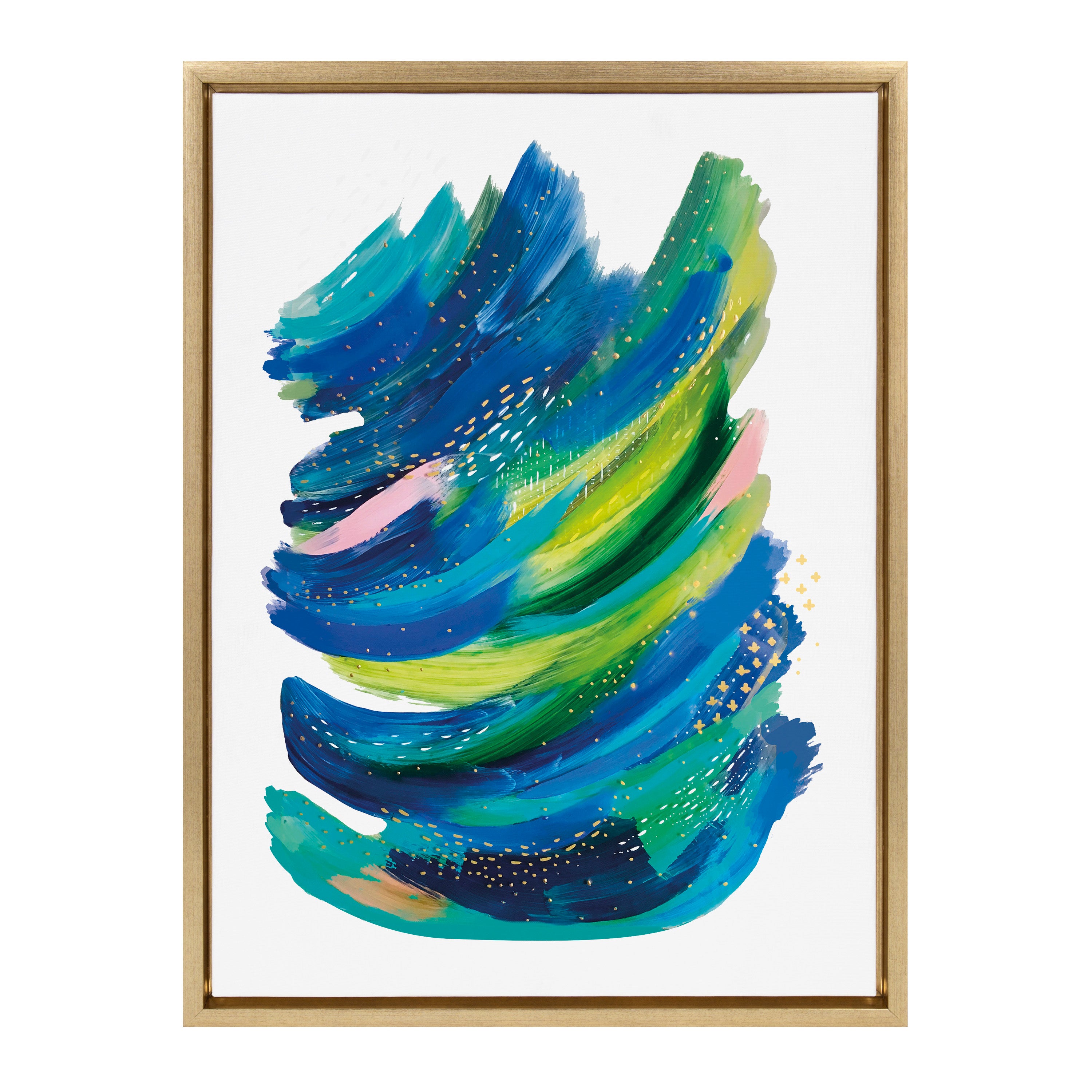 Sylvie Bright Abstract 2 Framed Canvas by Jessi Raulet of Ettavee