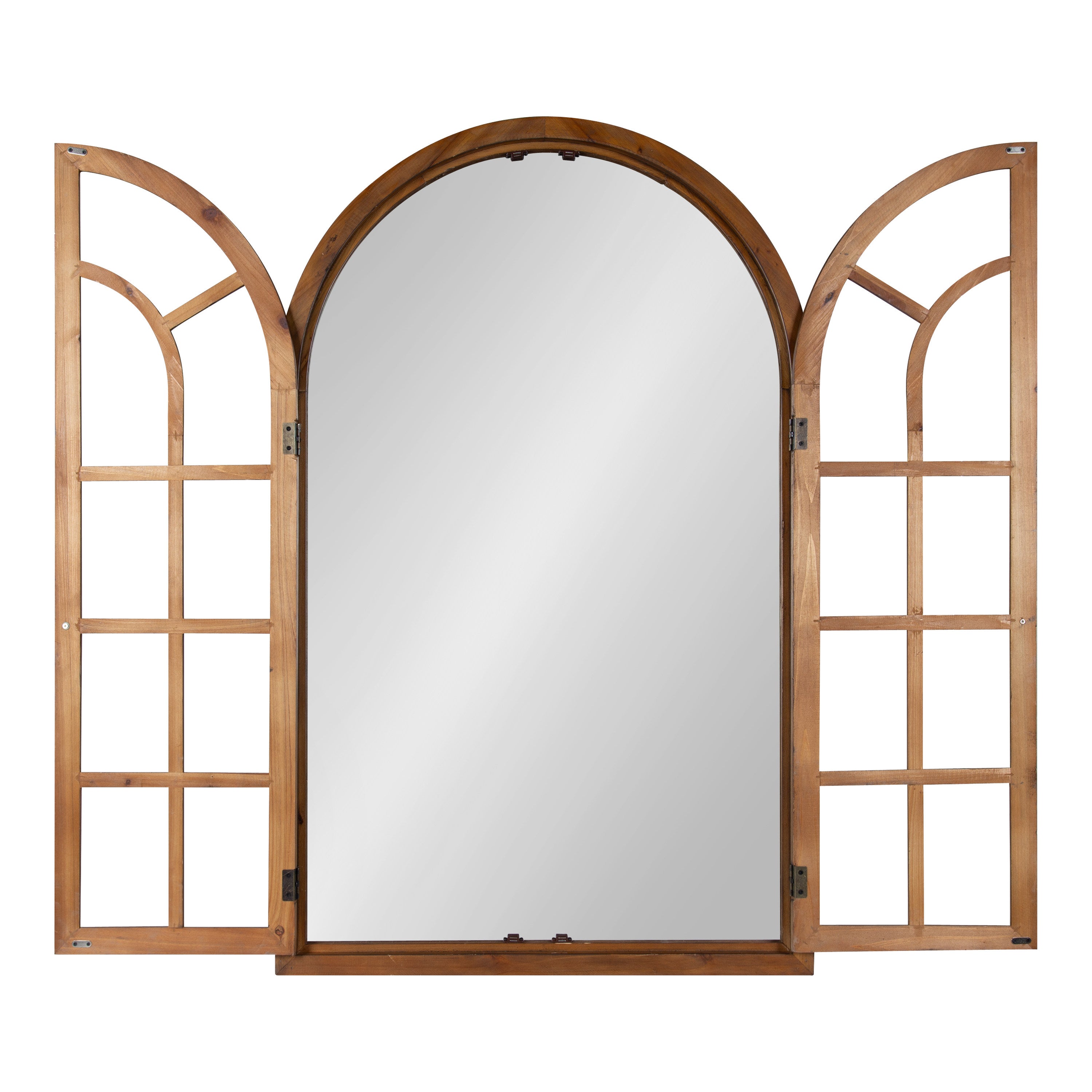 Boldmere Wood Windowpane Arch Mirror