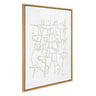 Sylvie Organic Lines Neutral Framed Canvas by Statement Goods