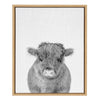 Sylvie Calf 4 Framed Canvas by Simon Te of Tai Prints