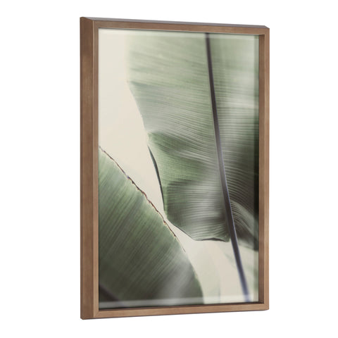 Blake Vintage Palms Framed Printed Glass by Alicia Abla