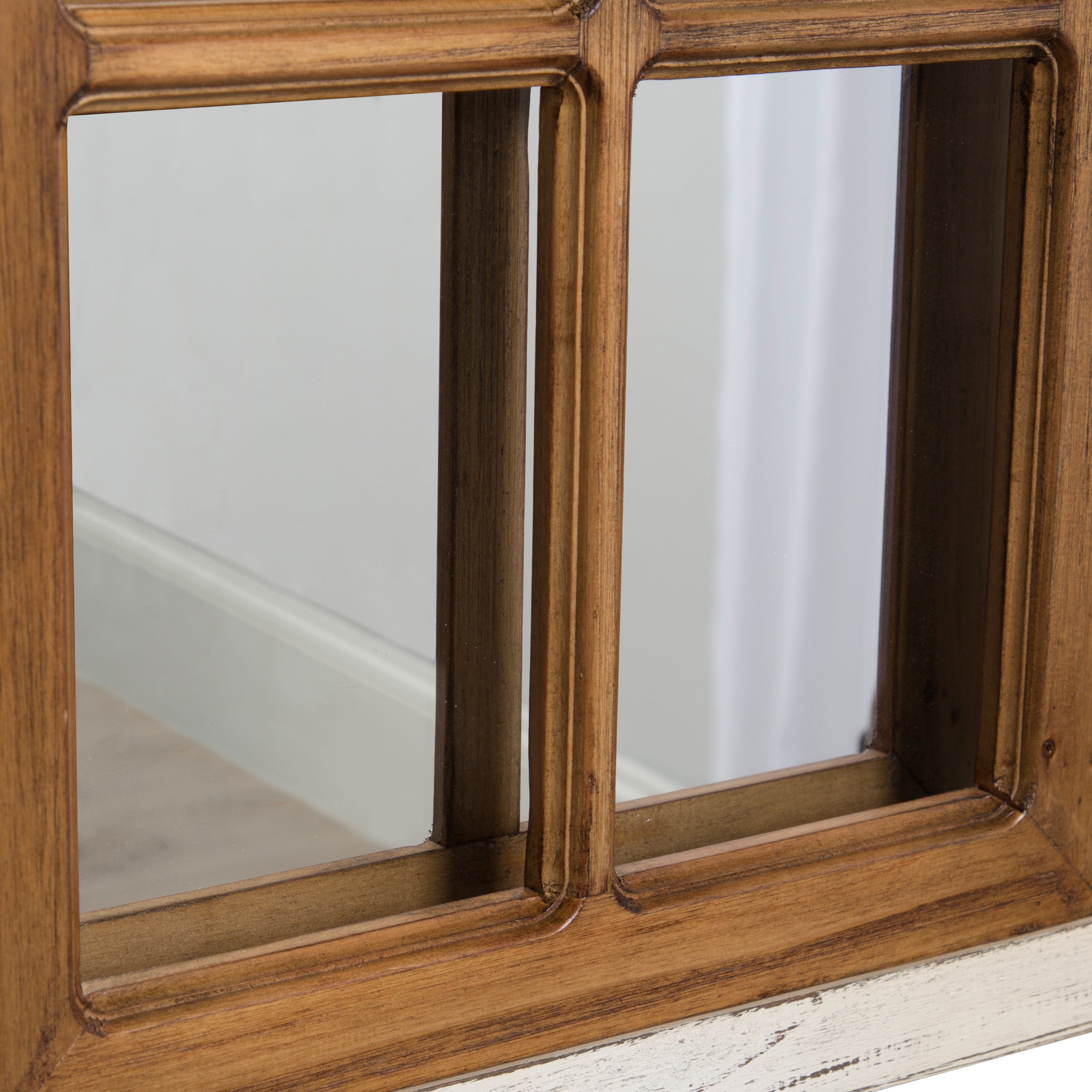 Boldmere Wood Windowpane Arch Mirror