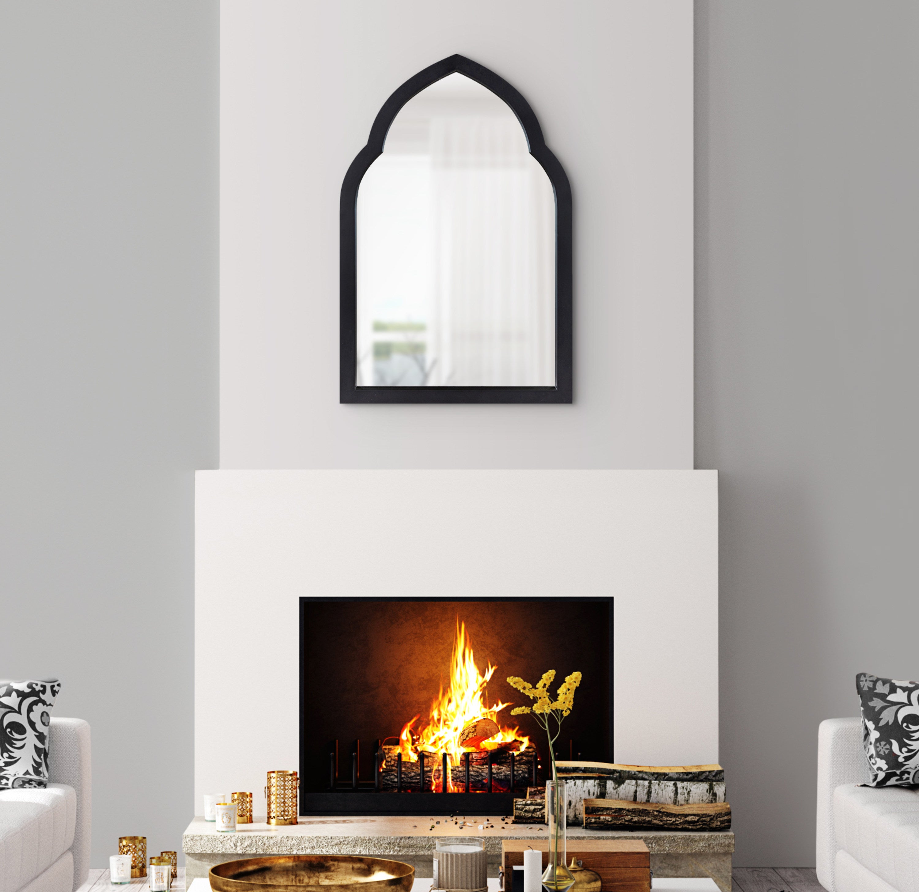 Eileen Framed Arch Mirror