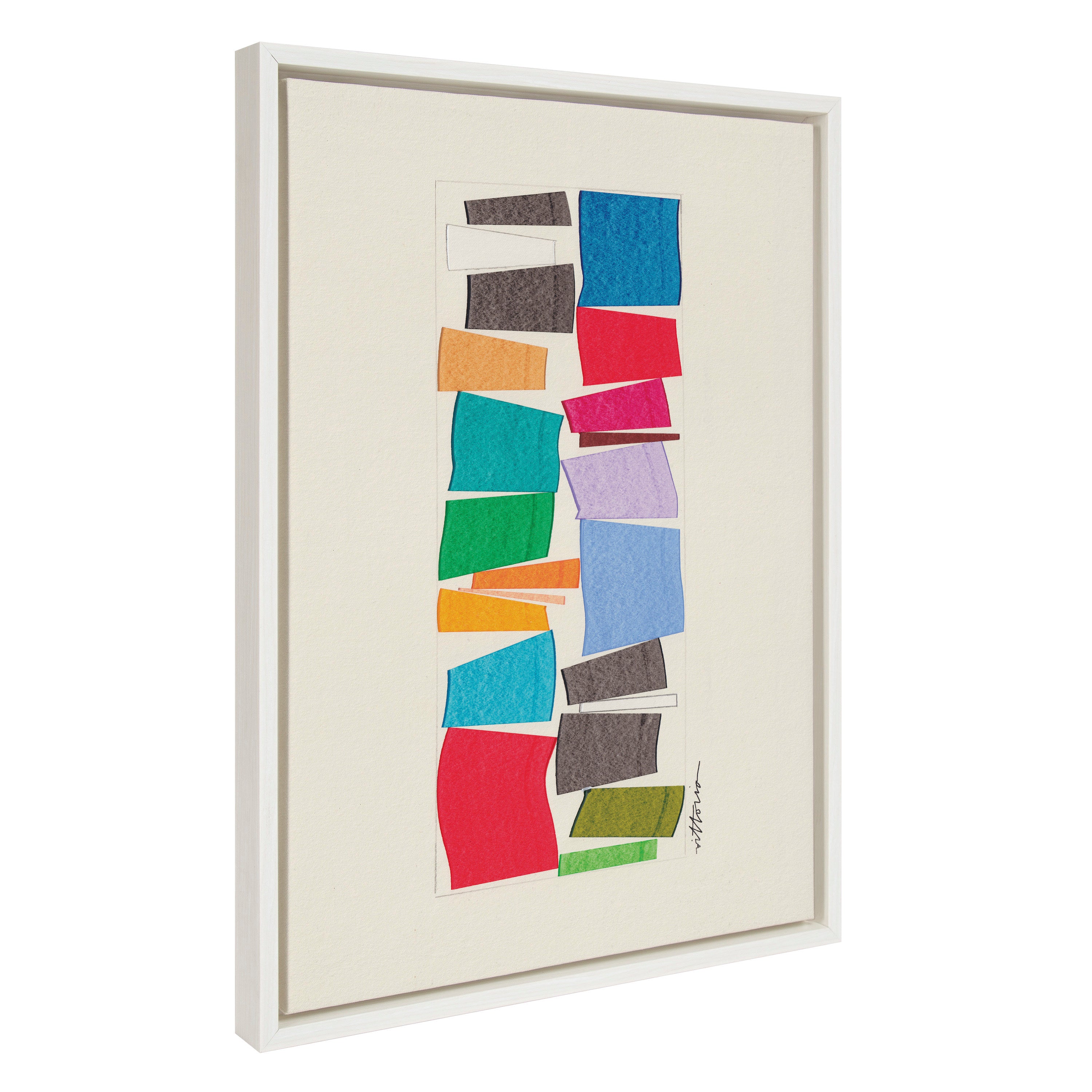 Sylvie I Am A Collector Framed Canvas by Amber Vittoria