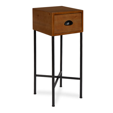 Decklyn Wood Side Table