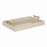 Lipton Decorative Wood Tray with Metal Handles