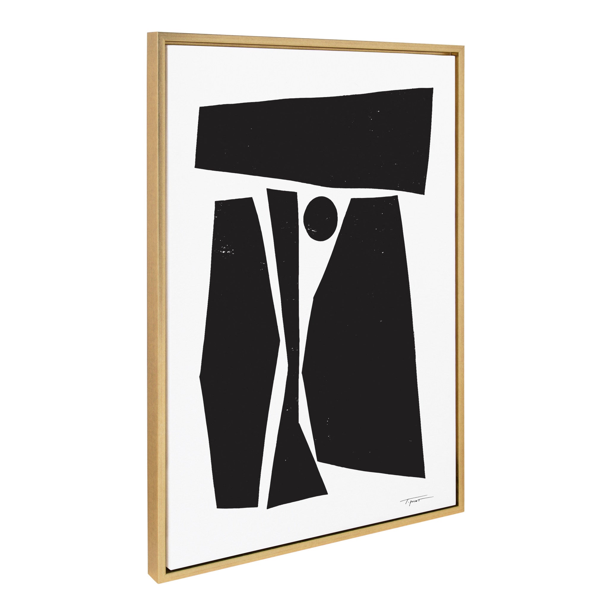 Sylvie Composed Forms Framed Canvas by Statement Goods