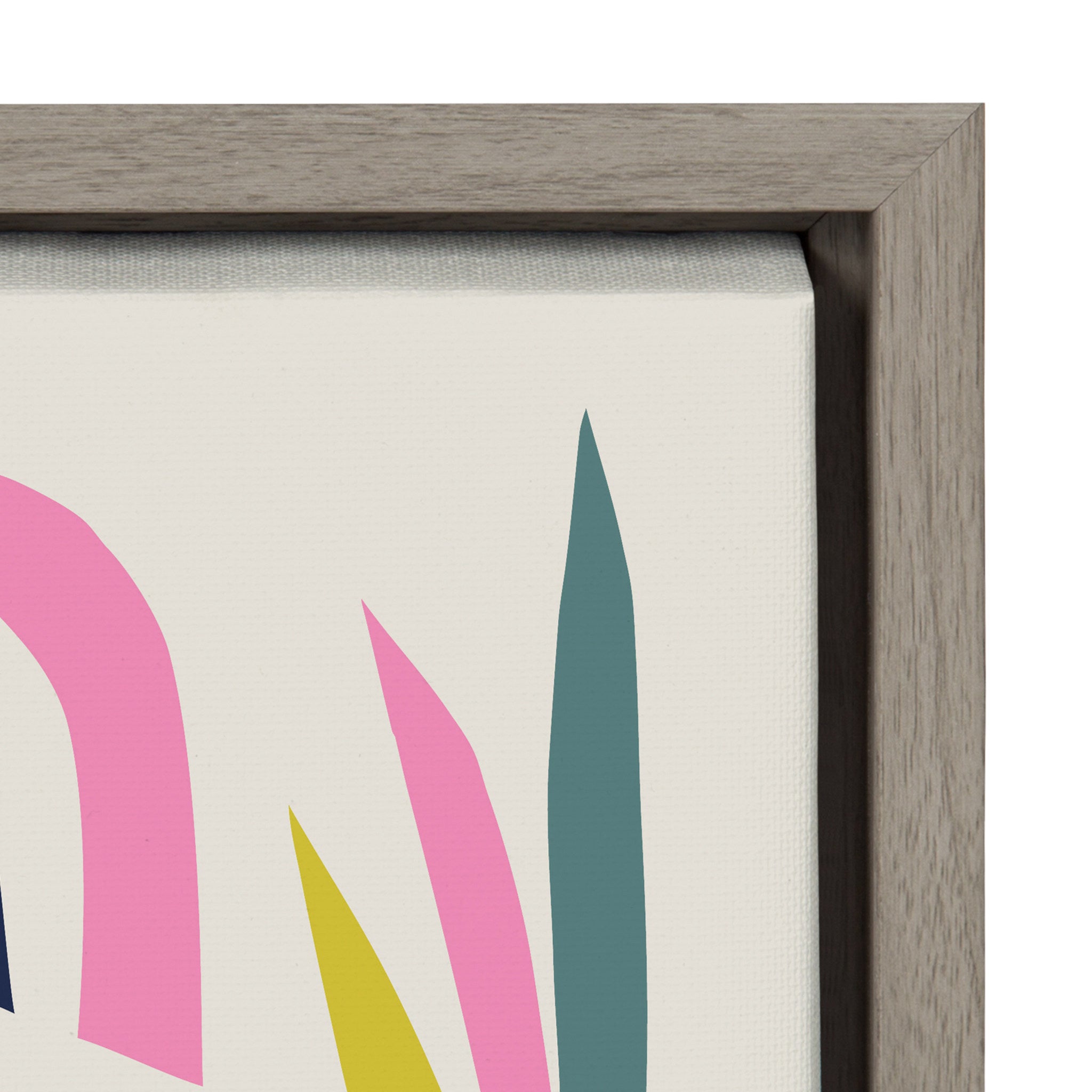 Sylvie Mid Century Modern Tiger and Bird Framed Canvas by Rachel Lee of My Dream Wall