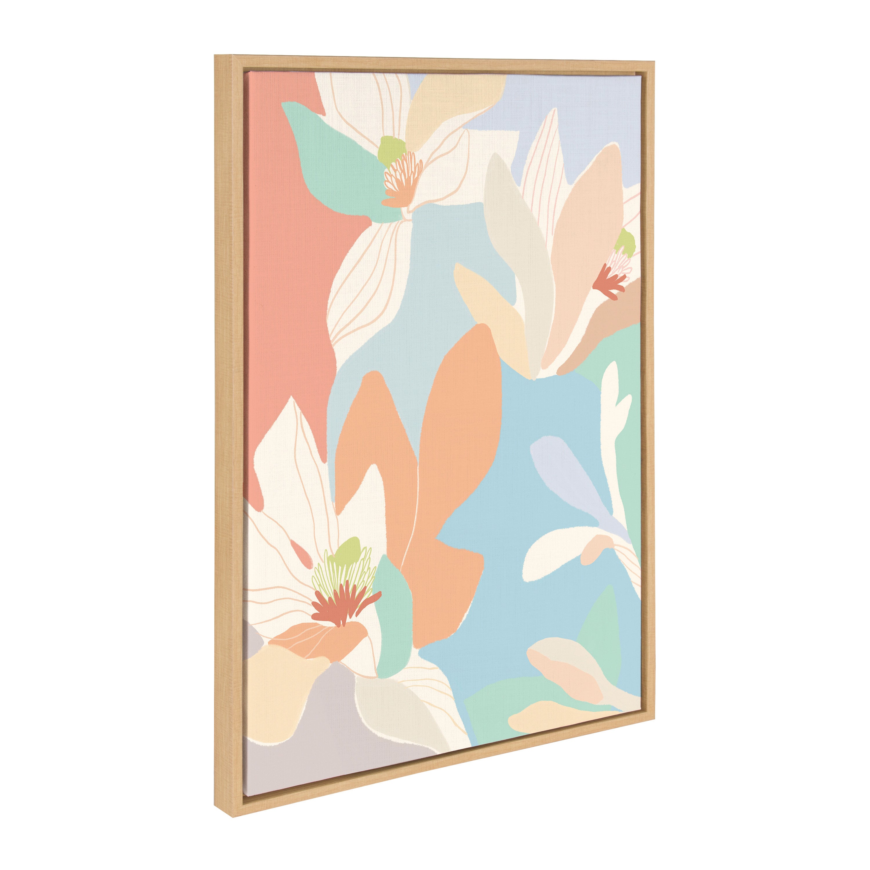 Sylvie Spring Magnolia Framed Canvas by Kasey Free
