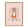 Sylvie Wild Workout Graphic Jump Rope Tiger Blush Framed Canvas by Heather Dutton