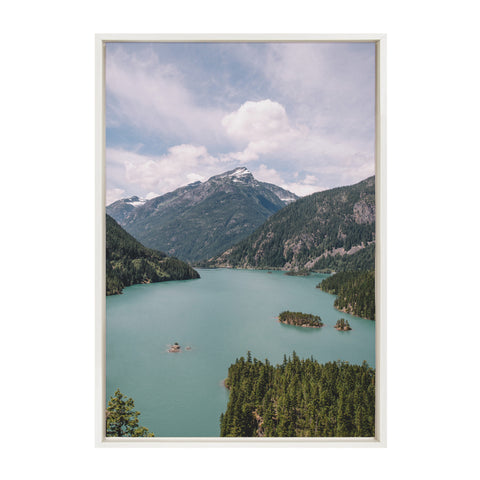 Sylvie Diablo Lake Framed Canvas by Patricia Hasz of Patricia Rae Photography