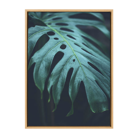 Sylvie Tropical Frond Framed Canvas by F2 Images