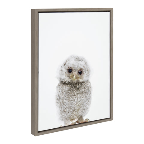 Sylvie Animal Studio Owl Framed Canvas by Amy Peterson Art Studio