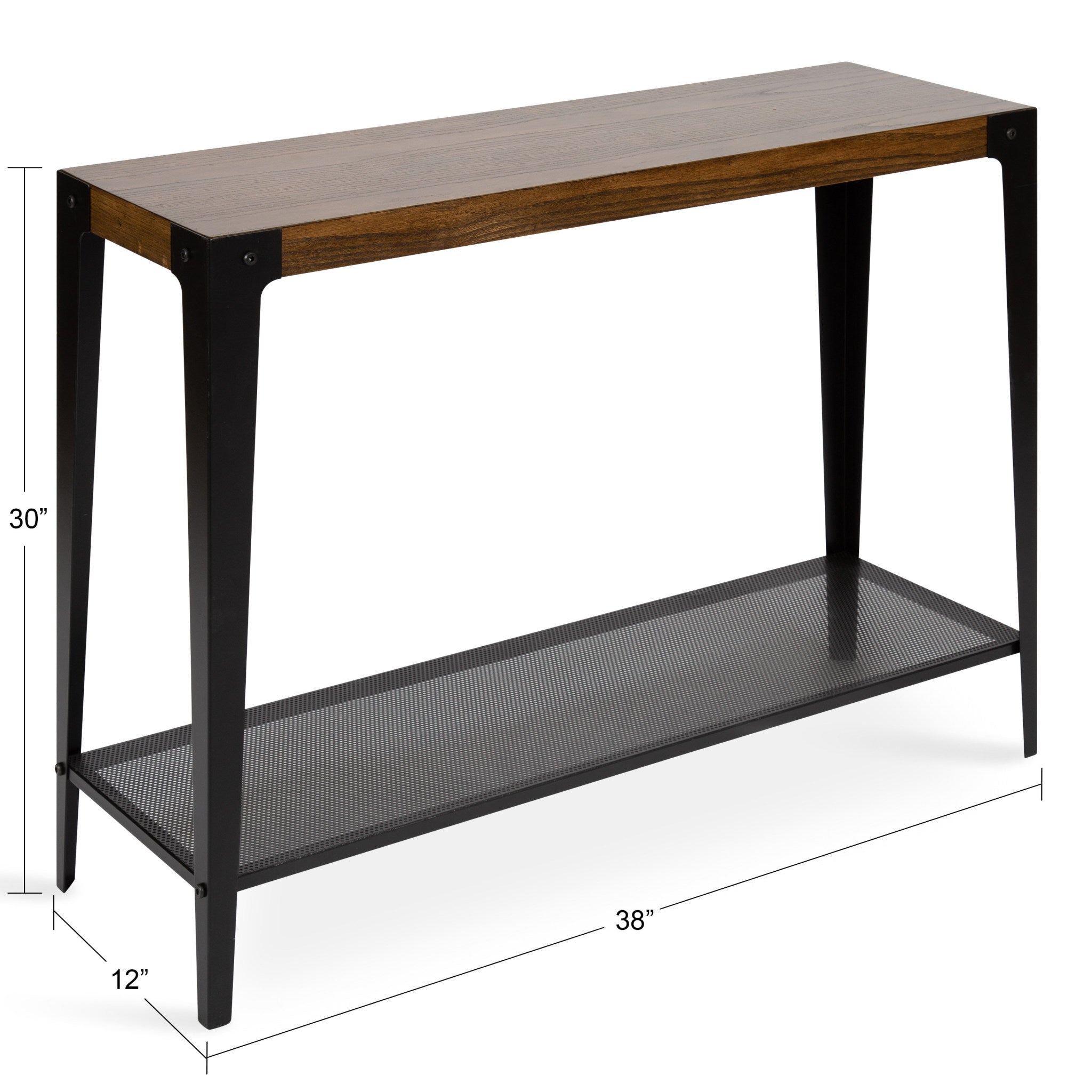 Vexler Wood and Metal Console Table