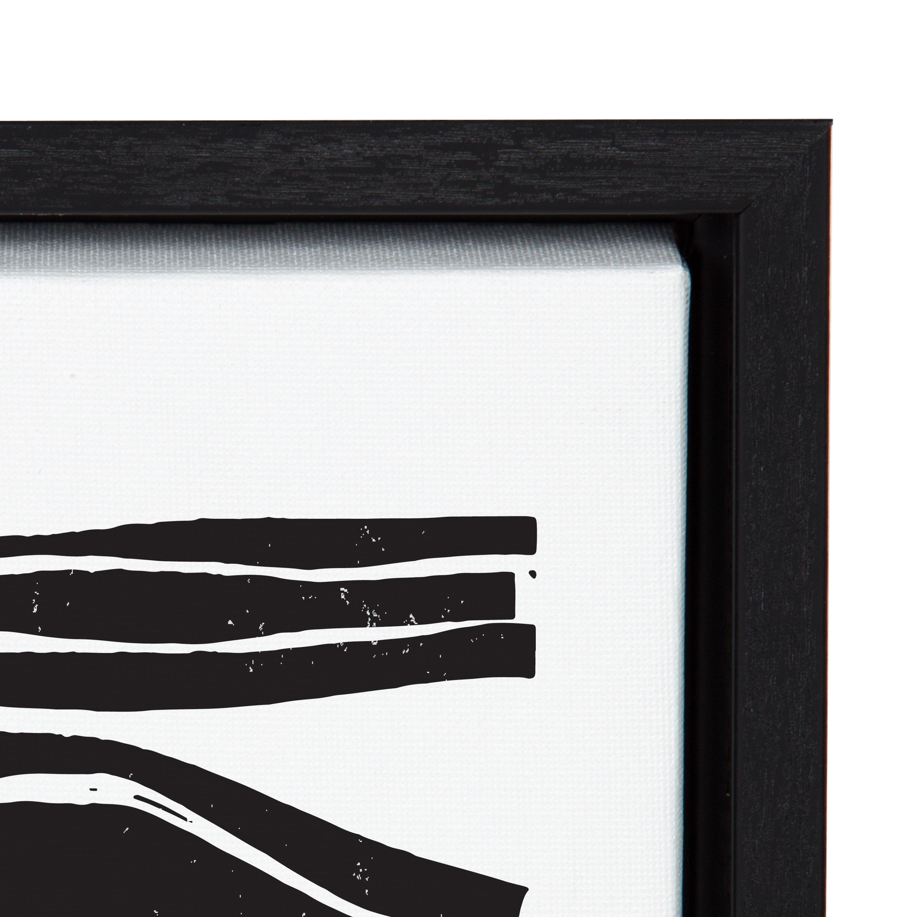 Sylvie Abstract Waves Framed Canvas by Statement Goods