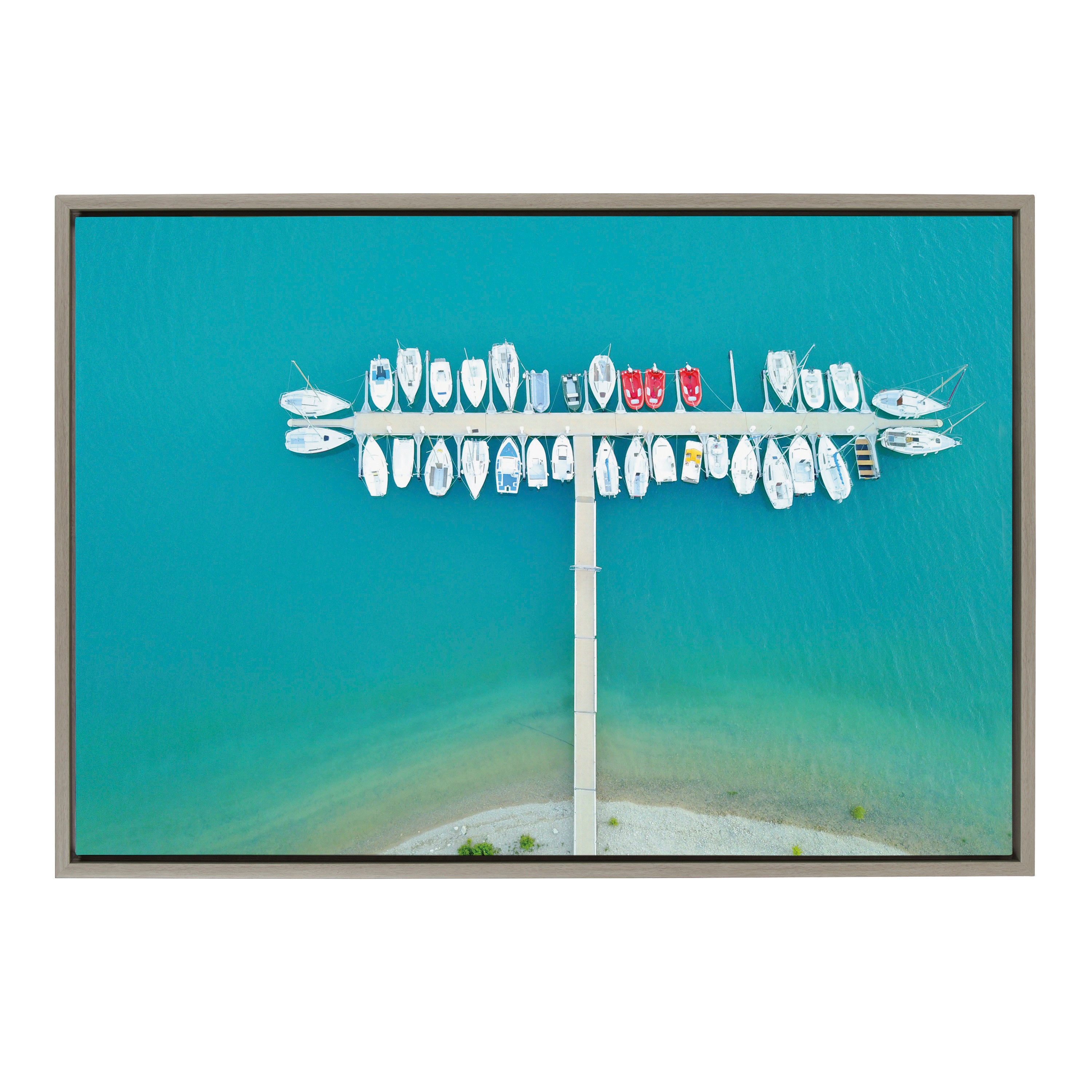 Sylvie Gorges du Verdon 2 Framed Canvas by Rachel Bolgov