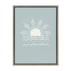 Sylvie Sun Beach Tropical Surf Framed Canvas by The Creative Bunch Studio