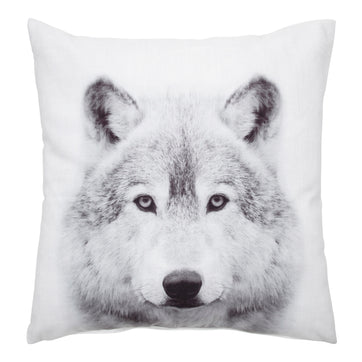 Como Wolf Print Throw Pillow Cover