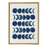 Sylvie Moon Phases Framed Canvas by Teju Reval of SnazzyHues