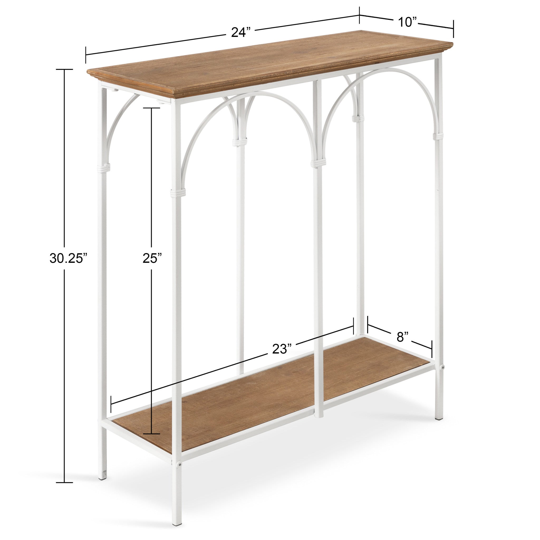 Anthea Wood and Metal Console Table