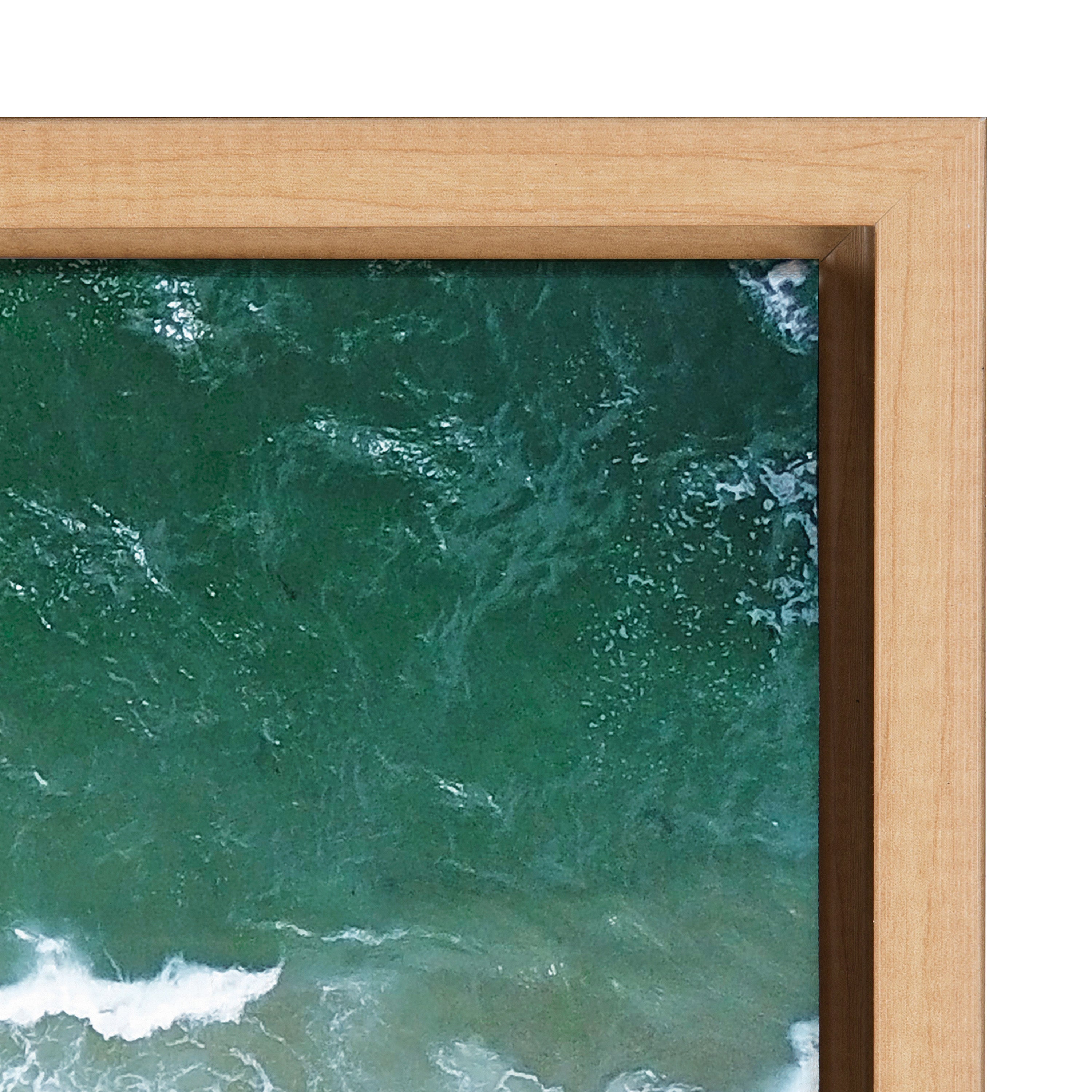 Sylvie La Jolla Curves Framed Canvas by Rachel Bolgov