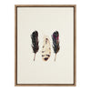 Sylvie Just Three Feathers Framed Canvas by Maja Mitrovic of Makes My Day Happy