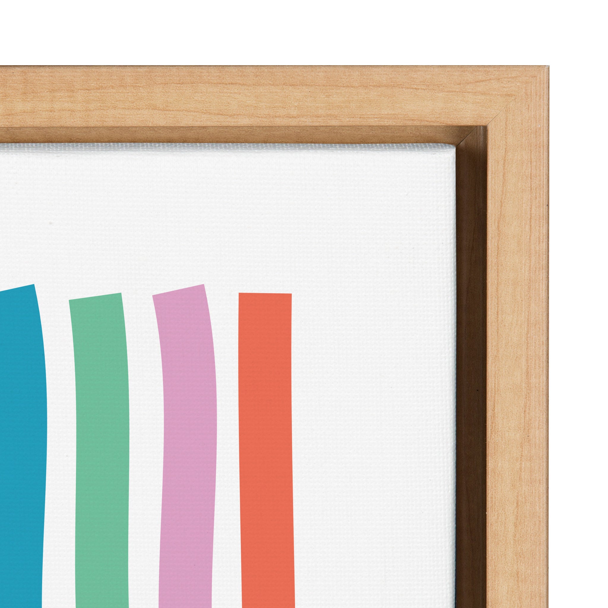Sylvie Whimsical Lines Framed Canvas by Apricot + Birch