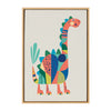 Sylvie Mid Century Modern Dino Framed Canvas by Rachel Lee of My Dream Wall