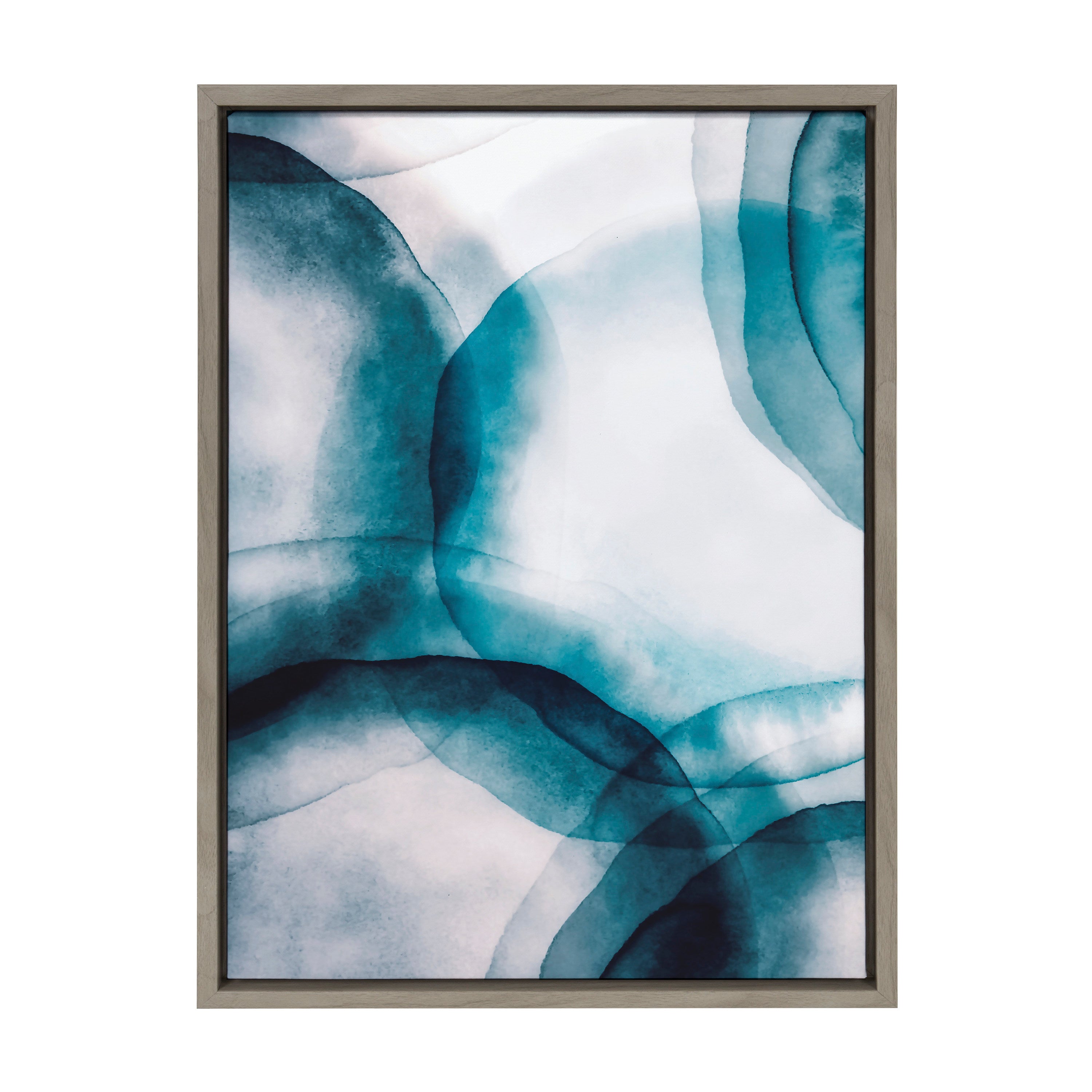 Sylvie Watercolor Dots II Framed Canvas by Amy Lighthall