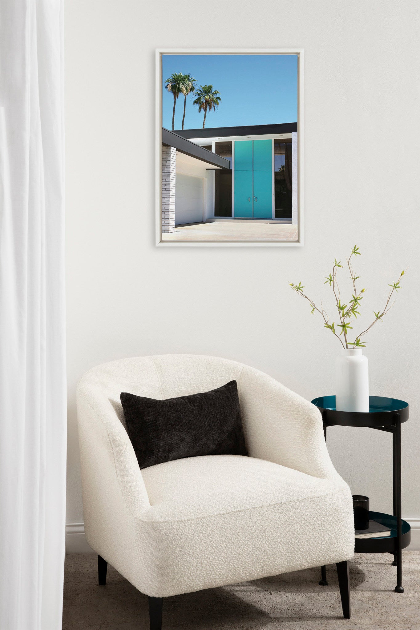 Sylvie Palm Springs King Framed Canvas by Rachel Bolgov