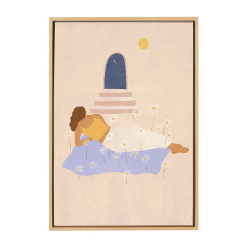 Sylvie Day Dreaming Framed Canvas by Alja Horvat