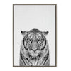 Sylvie Tiger Framed Canvas by Simon Te of Tai Prints