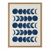 Sylvie Moon Phases Framed Canvas by Teju Reval of SnazzyHues