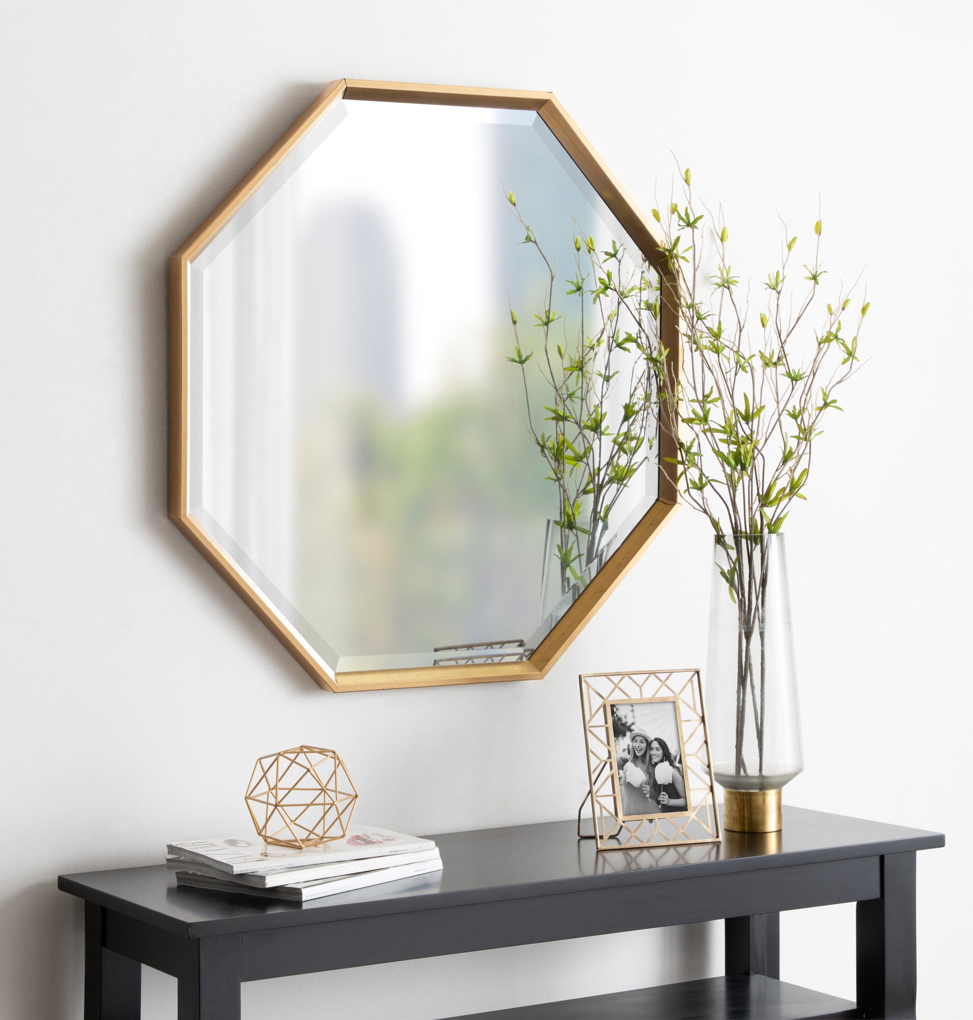 Calter Framed Octagon Wall Mirror