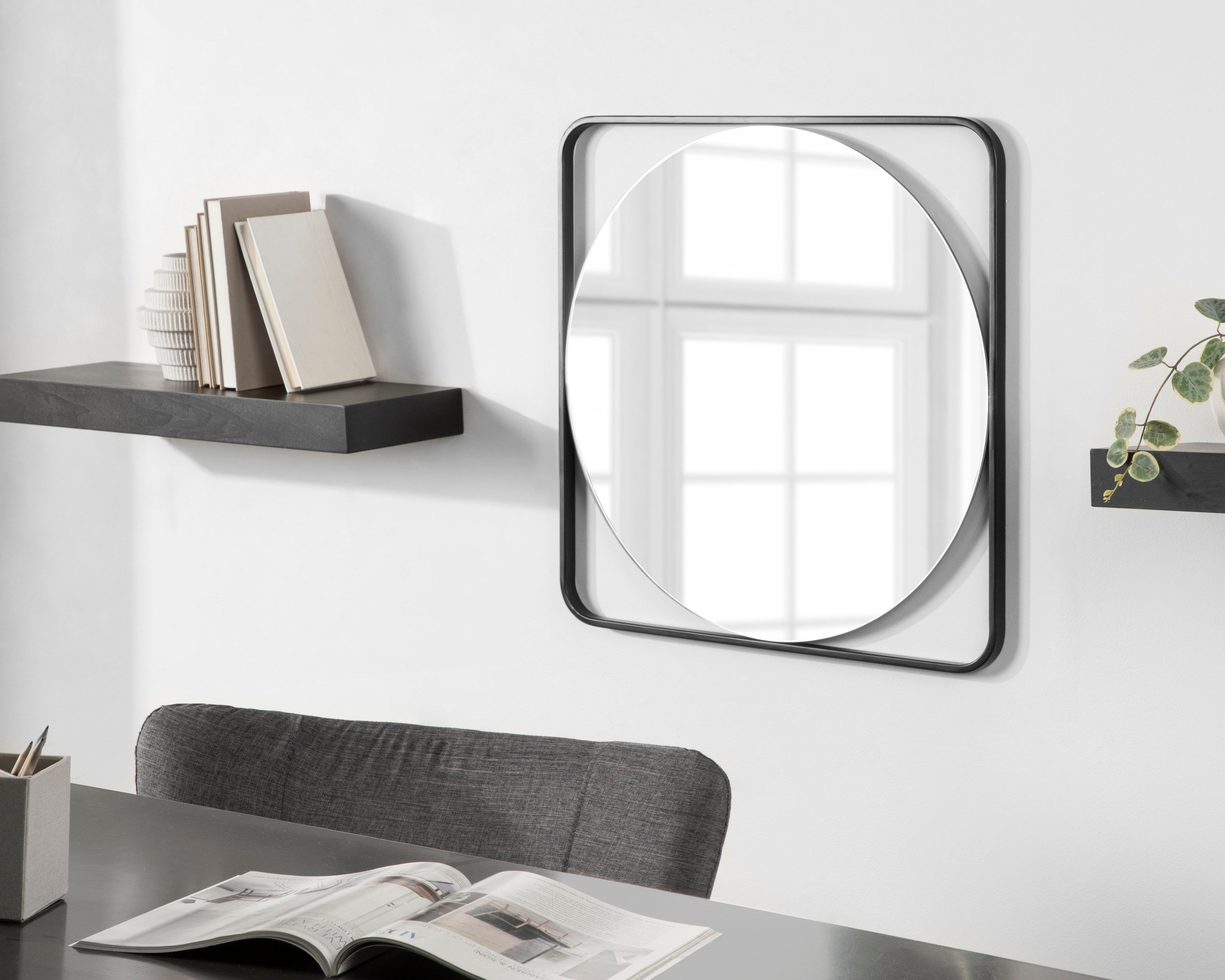 Nobles Radius Corner Framed Mirror