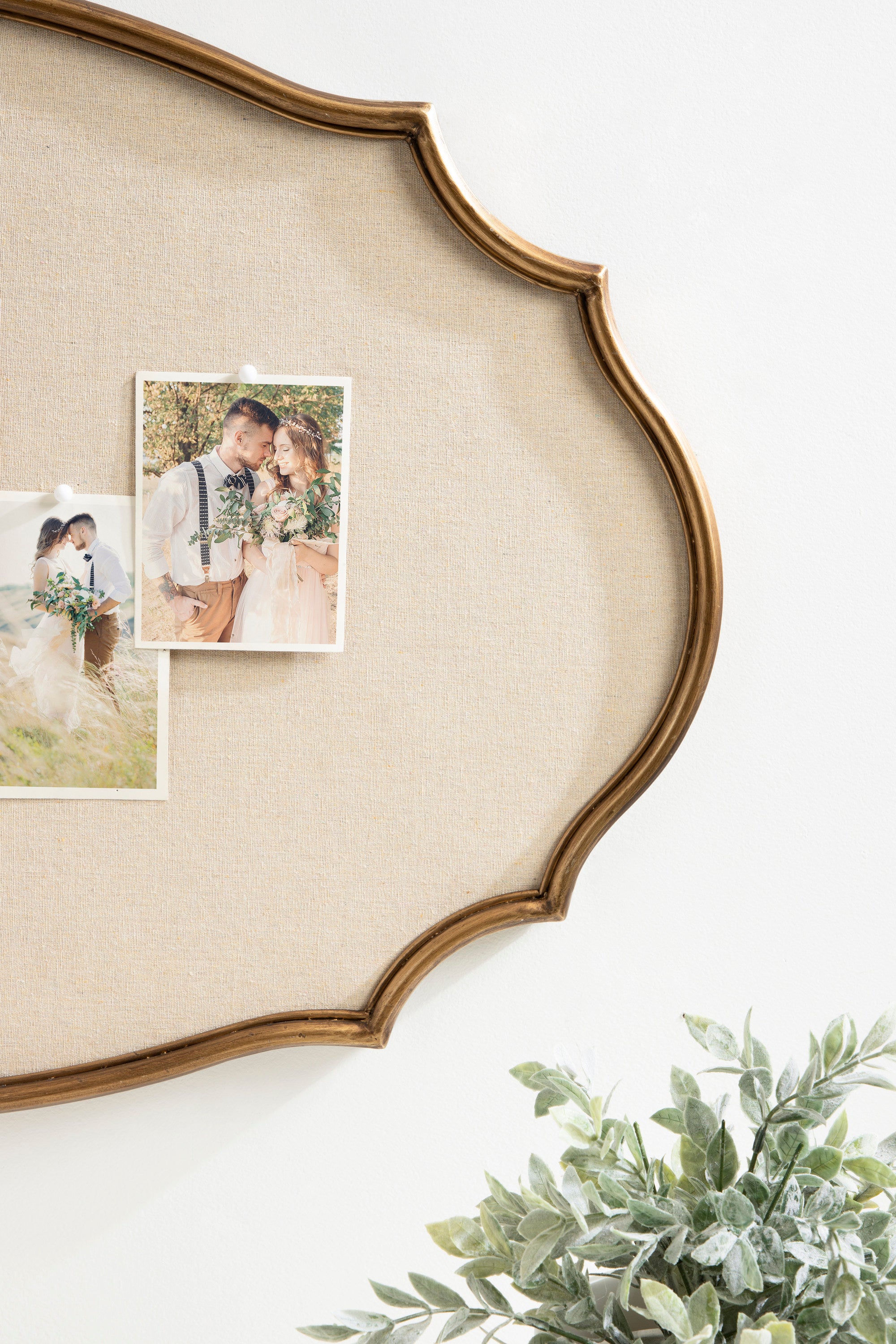 Kate and Laurel Leanna Decorative Scalloped Metal Pinboard, 24 x 36 ...