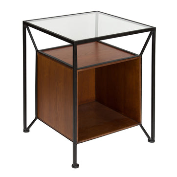 Garrod Record Storage End Table