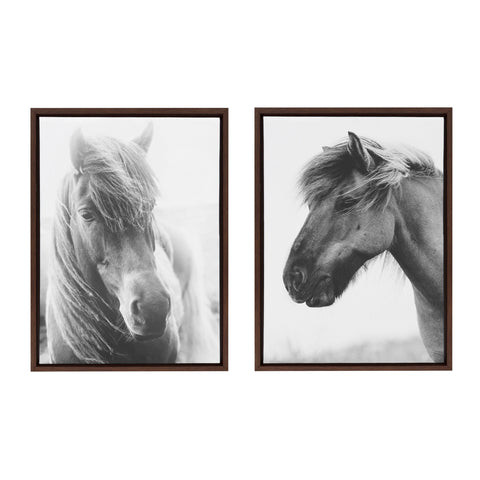 Sylvie Benevolence and Indomitable Framed Canvas Set by Alicia Abla