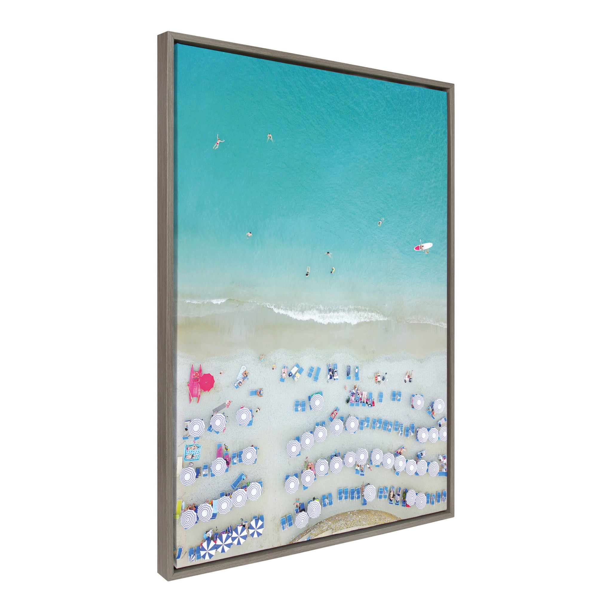 Sylvie Monterosso al Mare Swim Framed Canvas by Rachel Bolgov