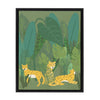 Sylvie Cheetahs in the Jungle Framed Canvas by Queenbe Monyei