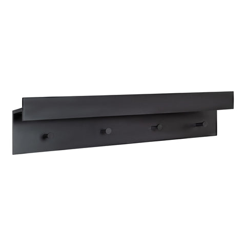 Levie Wood Wall Shelf Ledge with Knobs