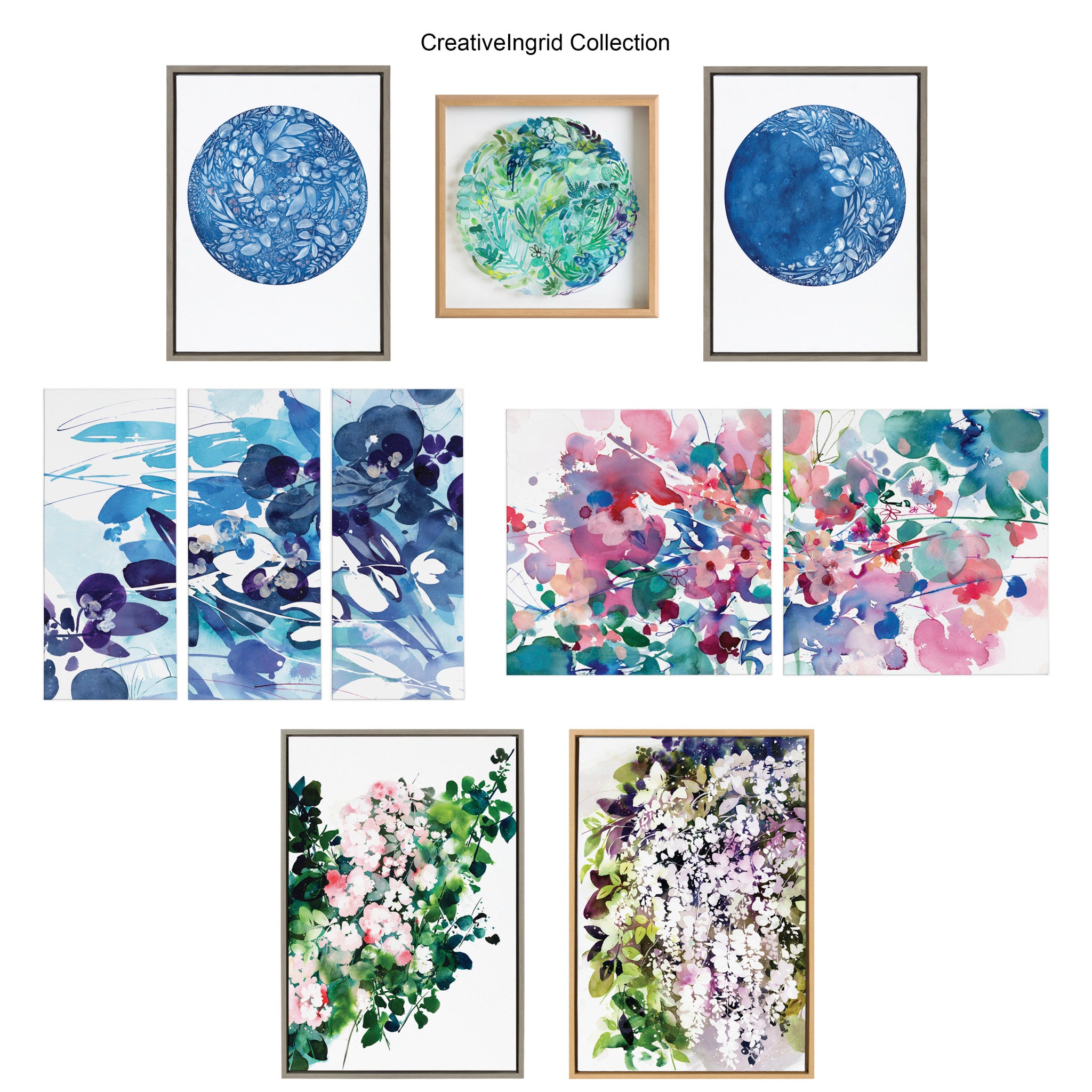 Soulmate Canvas Wall Art Set by Ingrid Sanchez of CreativeIngrid