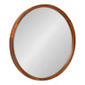 McLean Round Wood Framed Wall Mirror