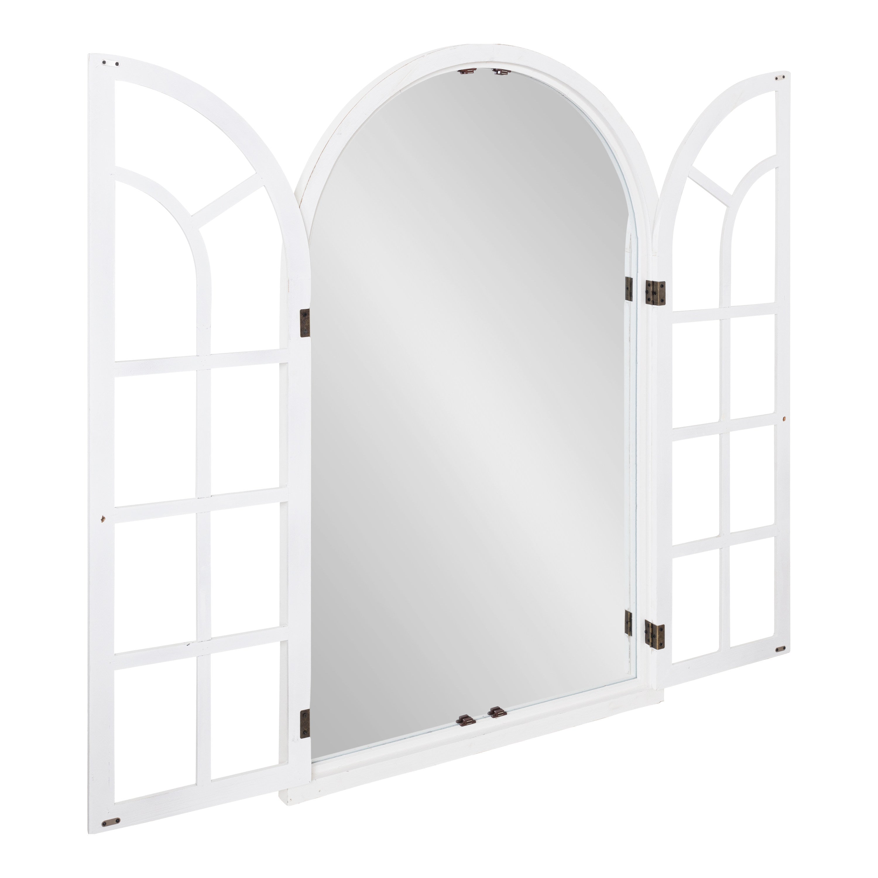 Boldmere Wood Windowpane Arch Mirror