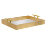 Lipton Decorative Wood Tray with Metal Handles