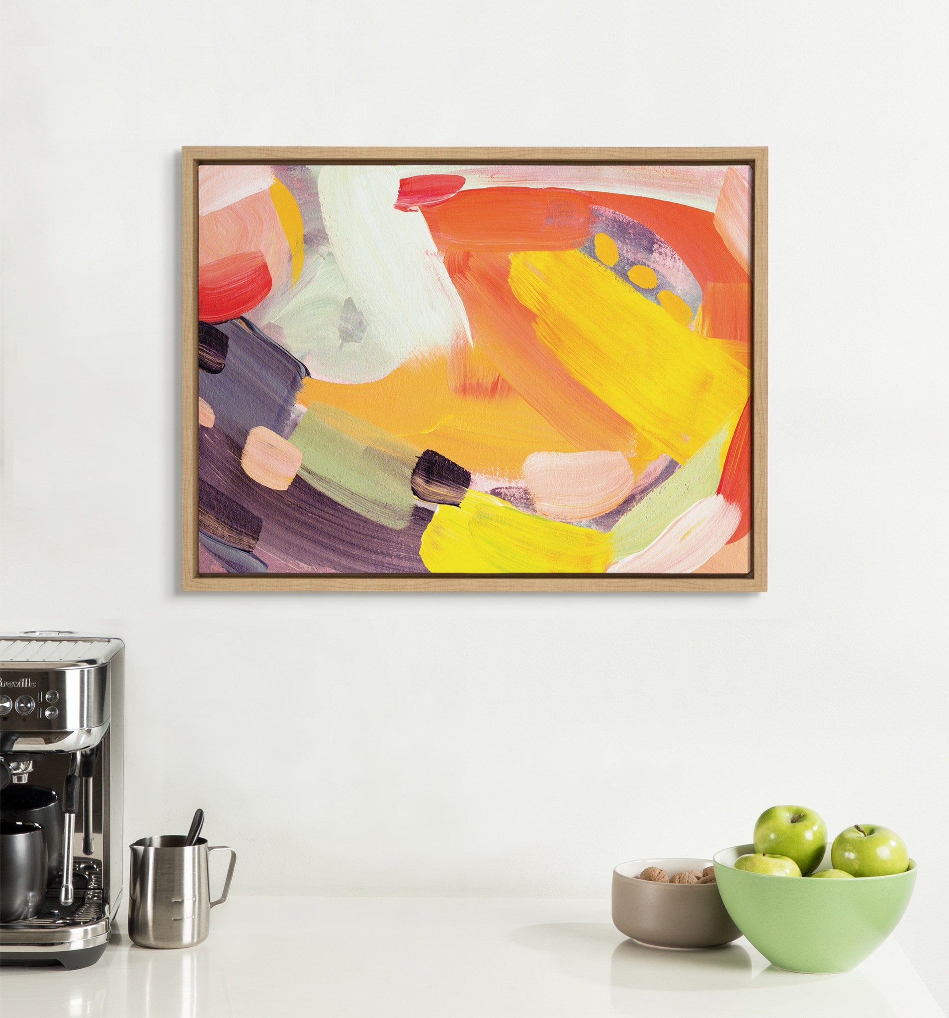 Sylvie Abstract Study No 24 Framed Canvas by Rachel Christopoulos