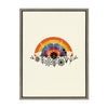 Sylvie Rainbow Framed Canvas by Amber Leaders Designs