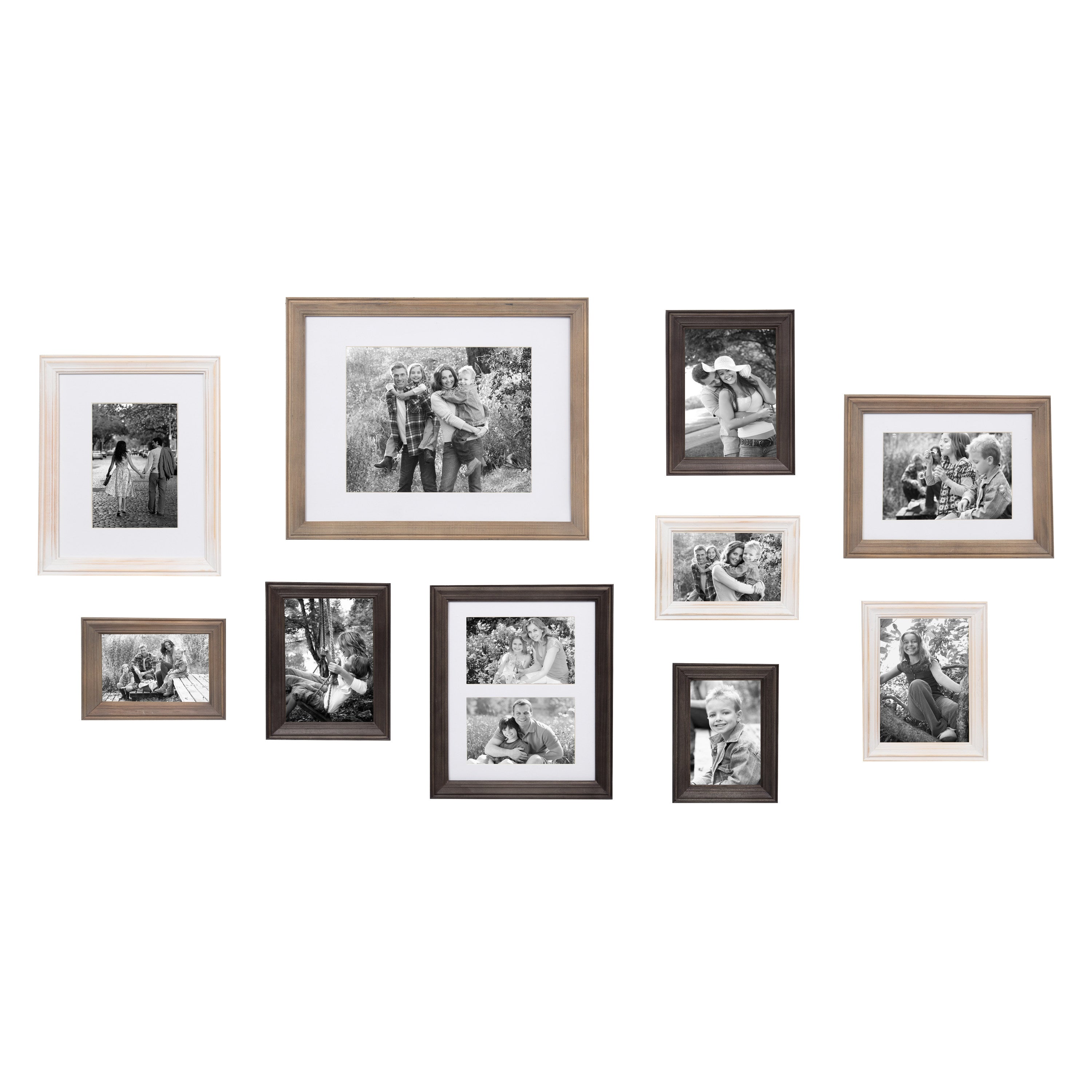 Kate and Laurel Gallery 10-Piece Wall Picture Frame Kit, Set of 10