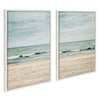 Sylvie Beach 2 Left and Right Framed Canvas by Emiko and Mark Franzen of F2Images
