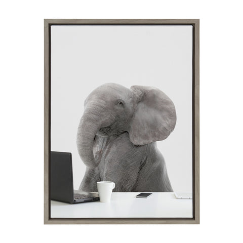 Sylvie I’m Eleanor, the CEO Framed Canvas by The Creative Bunch Studio